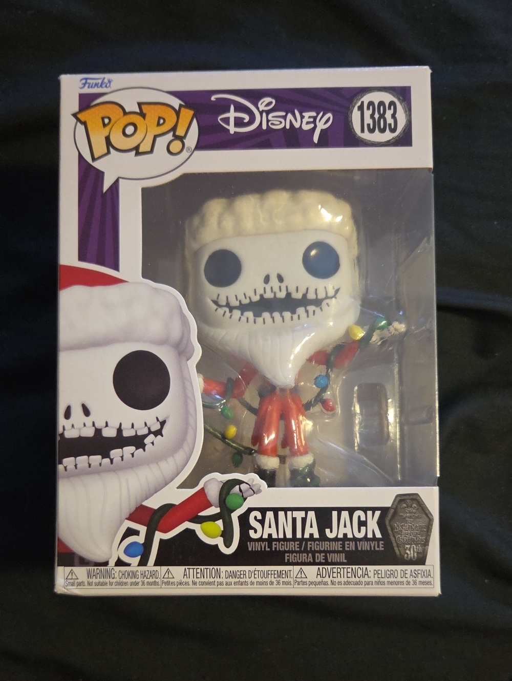 Funko Pop! Disney The Nightmare Before Christmas Santa Jack #1383 NIB